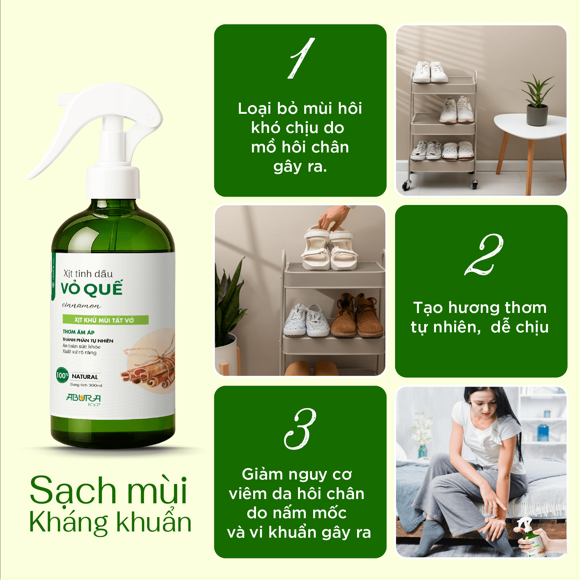 Lý do bạn nên chọn Chai Xịt Khử Mùi Khử Khuẩn Giày Tất Vớ ABURA Lý do bạn nên chọn Chai Xịt Khử Mùi Khử Khuẩn Giày Tất Vớ ABURA